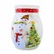 Stony Creek 4.0 Inch Festive Snowman Small Jar Christmas Lighted Glass Accent , Electric Christmas Winter